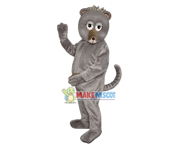 Peaceful Gray Lemur Mascot Costume