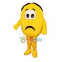 Lemon With Unhappy Expression Mascot Costume