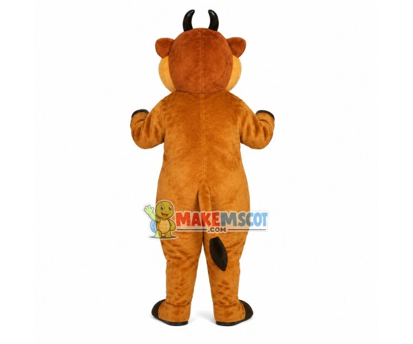 Honest Brown Buffalo Mascot Costume Honest Brown Buffalo Mascot Costume