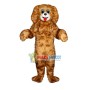 Obedient Long-haired Poodle Mascot Costume