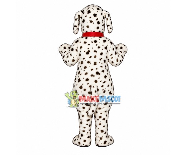Loyal Dalmatian With Collar Mascot Costume Loyal Dalmatian With Collar Mascot Costume
