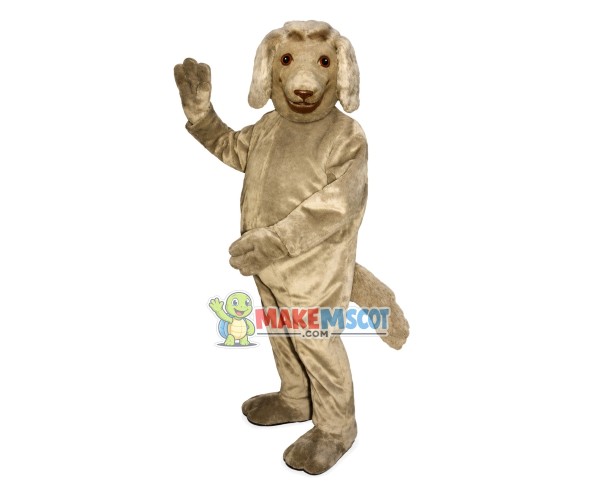 Docile Plush Collie Mascot Costume