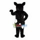 Black Dog With Patches Mascot Costume Black Dog With Patches Mascot Costume