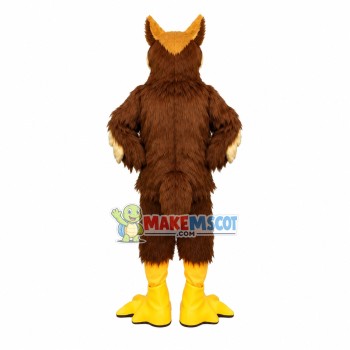 Long Wool Owl With Ugly Face Mascot Costume Long Wool Owl With Ugly Face Mascot Costume
