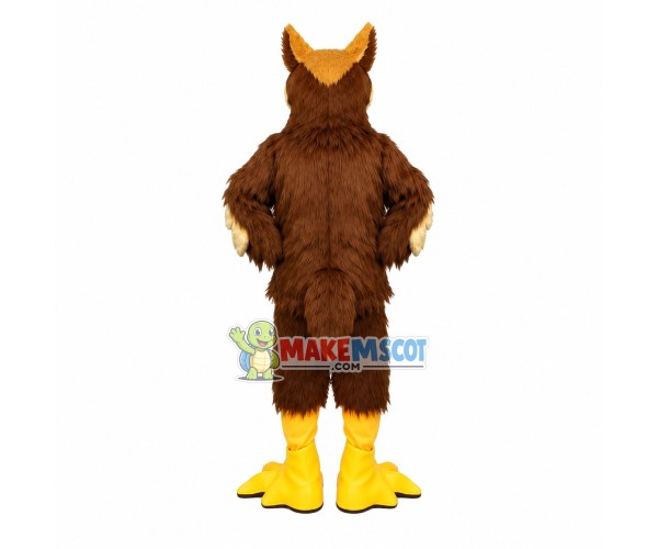 Long Wool Owl With Ugly Face Mascot Costume Long Wool Owl With Ugly Face Mascot Costume