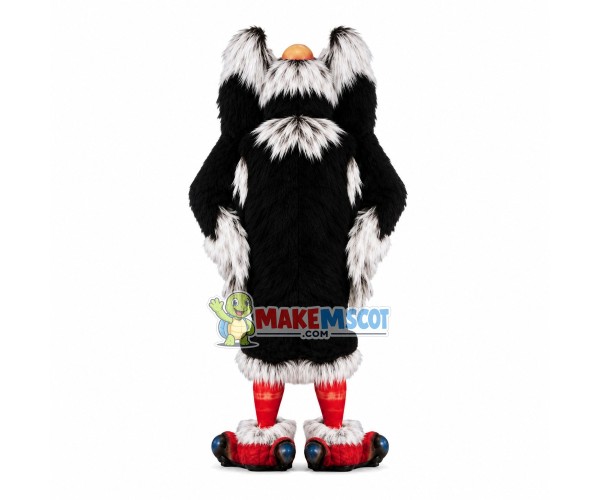 Scary Flamingo With Huge Paws Mascot Costume Scary Flamingo With Huge Paws Mascot Costume