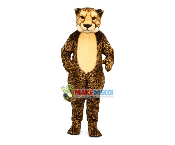 Leopard With Red Pupil Mascot Costume