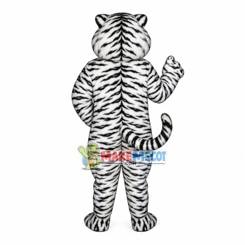 Awesome White Tiger Mascot Costume Awesome White Tiger Mascot Costume