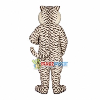 Forceful White Tiger Mascot Adult Costume Forceful White Tiger Mascot Adult Costume