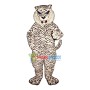 Forceful White Tiger Mascot Adult Costume