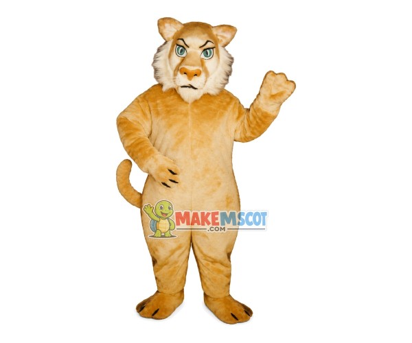 Robust Green-eyed Lion Mascot Costume Robust Green-eyed Lion Mascot Costume