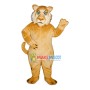 Robust Green-eyed Lion Mascot Costume