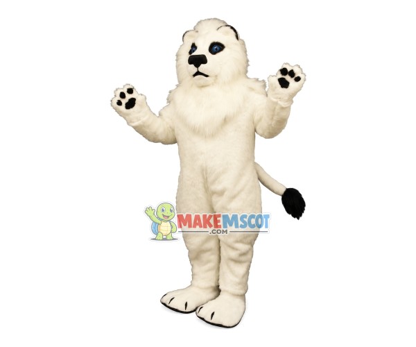 Pure White Lion Mascot Plush Costume Pure White Lion Mascot Plush Costume