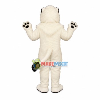 Pure White Lion Mascot Plush Costume Pure White Lion Mascot Plush Costume