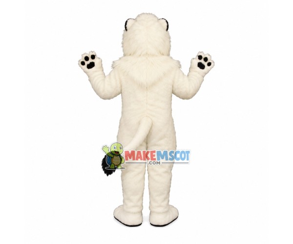 Pure White Lion Mascot Plush Costume Pure White Lion Mascot Plush Costume