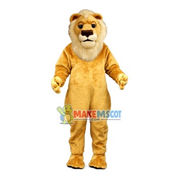 Melancholy Old Lion Mascot Costume