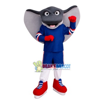 Power Skate In The Sport Suit Mascot Costume