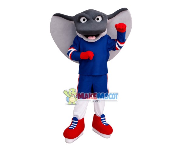 Power Skate In The Sport Suit Mascot Costume