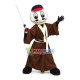 Baseball Jedi Knight Cartoon Mascot Costume Baseball Jedi Knight Cartoon Mascot Costume