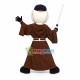 Baseball Jedi Knight Cartoon Mascot Costume Baseball Jedi Knight Cartoon Mascot Costume