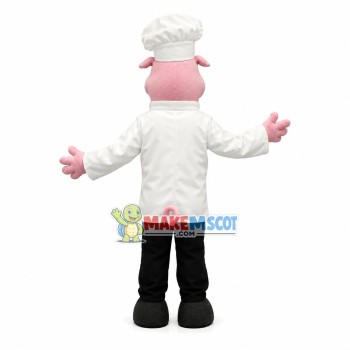 Laughing Pig Pastry Chef Mascot Costume Laughing Pig Pastry Chef Mascot Costume