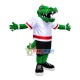 Rugby Player Alligator Mascot Costume