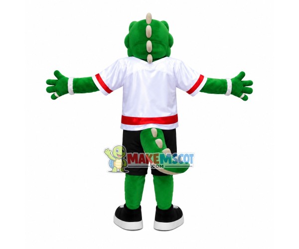 Rugby Player Alligator Mascot Costume