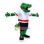 Rugby Player Alligator Mascot Costume