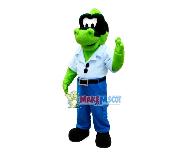 Administrator Green Dragon Mascot Costume Administrator Green Dragon Mascot Costume