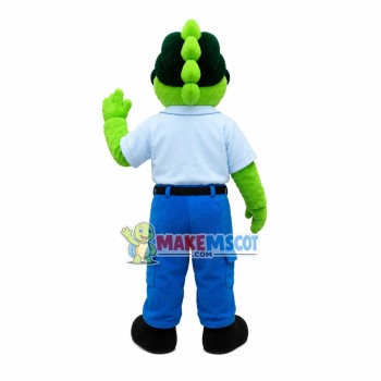 Administrator Green Dragon Mascot Costume Administrator Green Dragon Mascot Costume