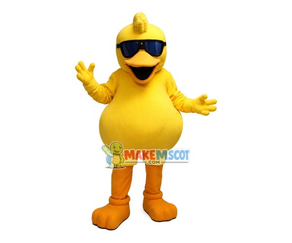 Cool Big Yellow Duck Mascot Costume Cool Big Yellow Duck Mascot Costume