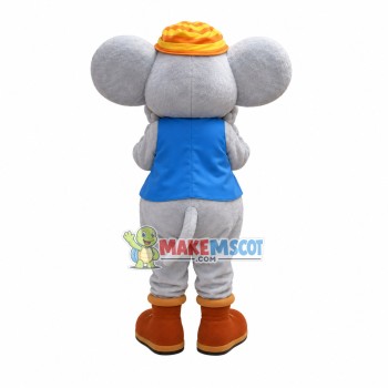 Pleasantly Surprised Soft Mouse Mascot Costume