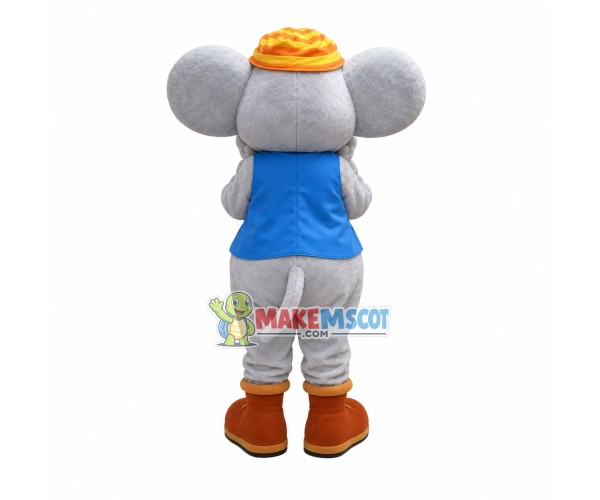 Pleasantly Surprised Soft Mouse Mascot Costume Pleasantly Surprised Soft Mouse Mascot Costume