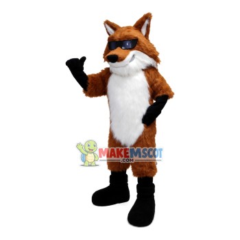 The Uppish Sunglasses Fox Mascot Costume