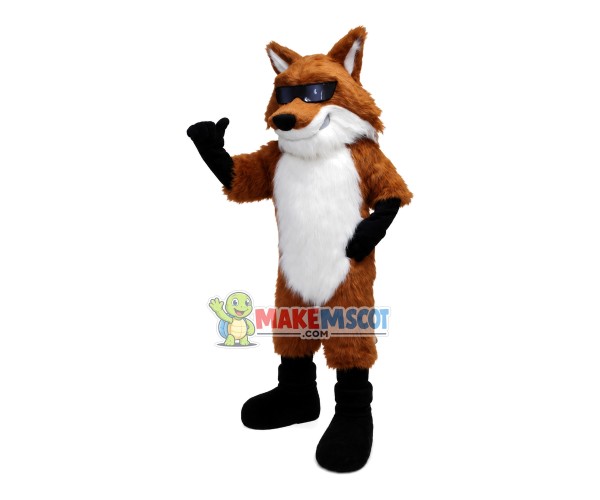 The Uppish Sunglasses Fox Mascot Costume