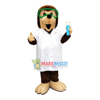 Scientist Bear Wearing Goggles Mascot Costume Scientist Bear Wearing Goggles Mascot Costume