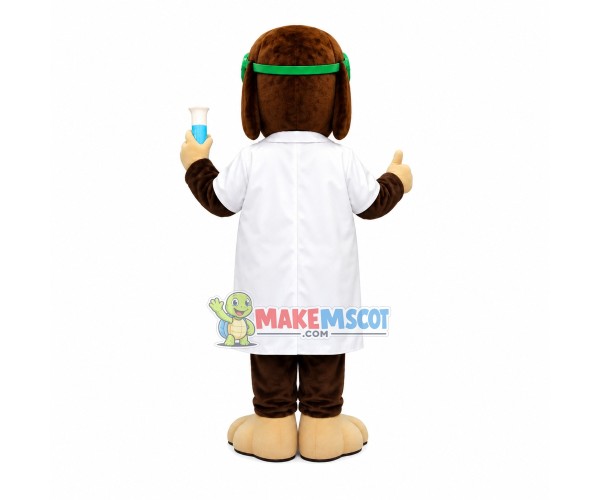 Scientist Bear Wearing Goggles Mascot Costume Scientist Bear Wearing Goggles Mascot Costume