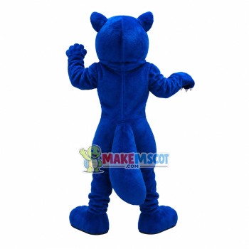 Blue Wolf With Sharp Claws Mascot Costume Blue Wolf With Sharp Claws Mascot Costume