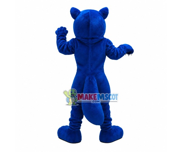 Blue Wolf With Sharp Claws Mascot Costume