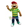 Energetic Brown Frog Mascot Costume