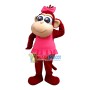 Female Monkey In Pink Swimsuit Mascot Costume