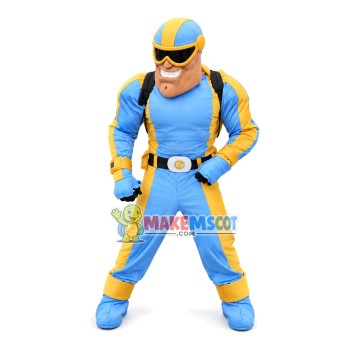 Challenging Skydiving Man Mascot Costume Challenging Skydiving Man Mascot Costume