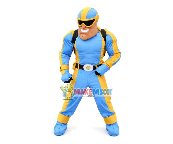 Challenging Skydiving Man Mascot Costume Challenging Skydiving Man Mascot Costume