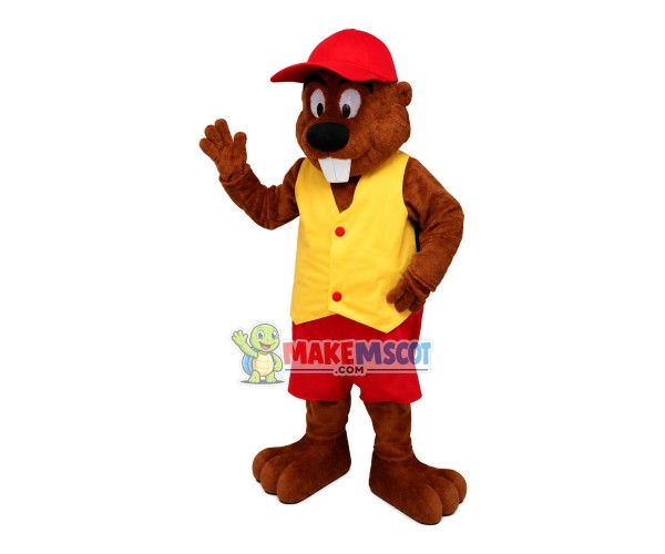 Service Groundhog of Market Mascot Costume Service Groundhog of Market Mascot Costume