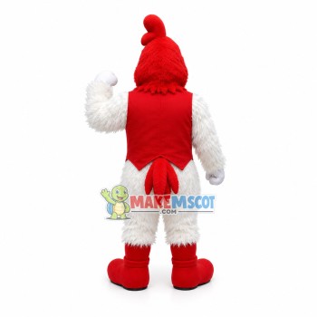 Professional Furry White Chicken Mascot Costume Professional Furry White Chicken Mascot Costume