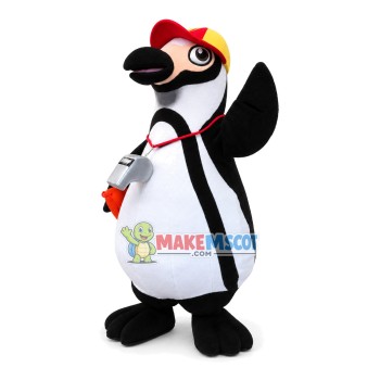 Interesting Penguin With Cap Mascot Costume Interesting Penguin With Cap Mascot Costume