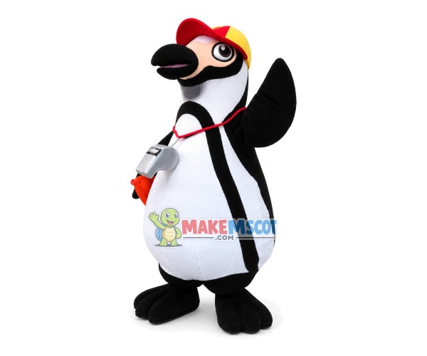 Interesting Penguin With Cap Mascot Costume Interesting Penguin With Cap Mascot Costume