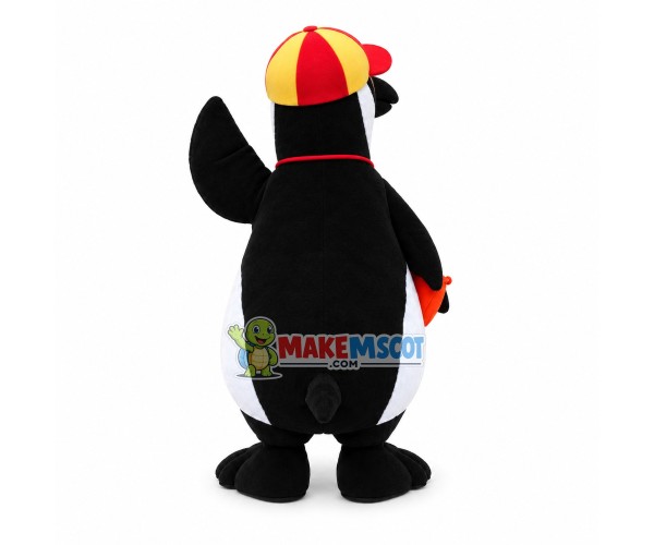Interesting Penguin With Cap Mascot Costume