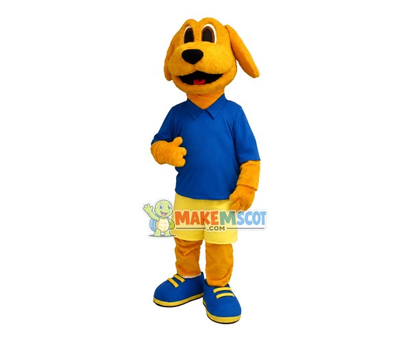 Club Member Dog In The Shirt Mascot Costume Club Member Dog In The Shirt Mascot Costume