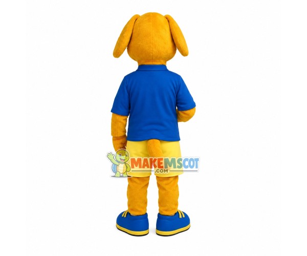 Club Member Dog In The Shirt Mascot Costume Club Member Dog In The Shirt Mascot Costume